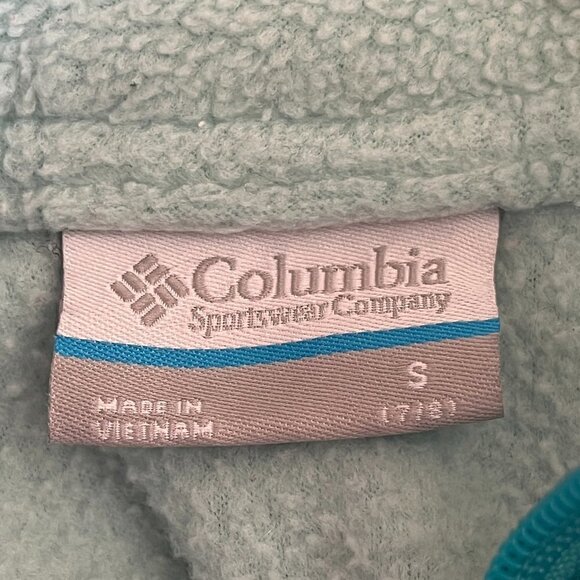 Columbia fleece jacket two-tone blue child small 7/8 unisex - Picture 6 of 9